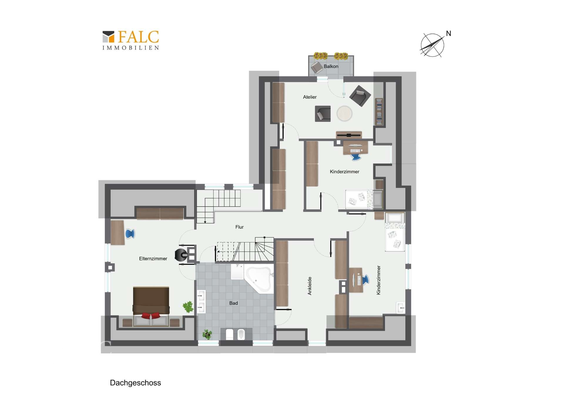 Dachgeschoss Grundriss